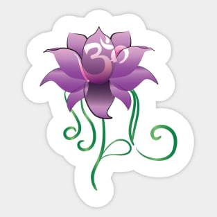 Lotus Om Sticker